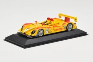 Porsche RS Spyder DHL #7 R. Dumas / T. Bernhard Winner Long Beach GP ALMS 2007 Minichamps 1:43 400076607 Pressofusione — immagine 2 di 4