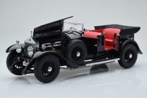 Rolls-Royce Phantom I Cabriolet Nero Kyosho 1:18 08931BK Pressofusione — immagine 2 di 8