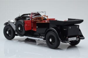 Rolls-Royce Phantom I Cabriolet Nero Kyosho 1:18 08931BK Pressofusione — immagine 5 di 8