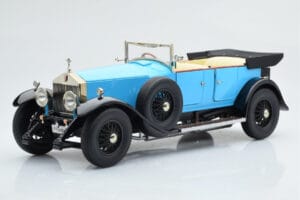 Rolls-Royce Phantom I Cabriolet Blu Kyosho 1:18 08931LB Pressofusione — immagine 2 di 9