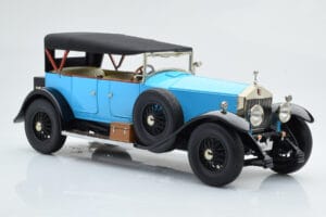 Rolls-Royce Phantom I Cabriolet Blu Kyosho 1:18 08931LB Pressofusione — immagine 5 di 9