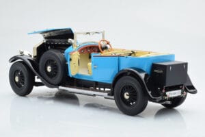 Rolls-Royce Phantom I Cabriolet Blu Kyosho 1:18 08931LB Pressofusione — immagine 6 di 9