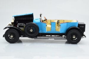 Rolls-Royce Phantom I Cabriolet Blu Kyosho 1:18 08931LB Pressofusione — immagine 7 di 9