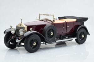 Rolls-Royce Phantom I Cabriolet Rosso Bordeaux Kyosho 1:18 08931R Pressofusione — immagine 2 di 10