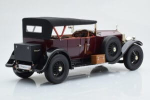 Rolls-Royce Phantom I Cabriolet Rosso Bordeaux Kyosho 1:18 08931R Pressofusione — immagine 3 di 10