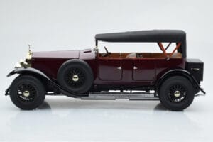 Rolls-Royce Phantom I Cabriolet Rosso Bordeaux Kyosho 1:18 08931R Pressofusione — immagine 4 di 10