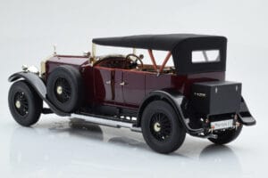 Rolls-Royce Phantom I Cabriolet Rosso Bordeaux Kyosho 1:18 08931R Pressofusione — immagine 6 di 10