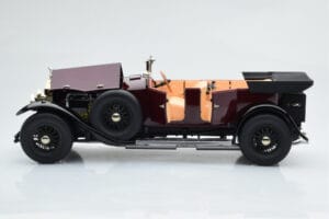 Rolls-Royce Phantom I Cabriolet Rosso Bordeaux Kyosho 1:18 08931R Pressofusione — immagine 8 di 10