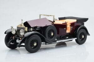 Rolls-Royce Phantom I Cabriolet Rosso Bordeaux Kyosho 1:18 08931R Pressofusione — immagine 9 di 10