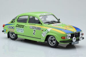 Saab 96 V4 #2 S. Blomqvist / H. Sylvan Rally Sweden 1976 IXO 1:18 18RMC085B Pressofusione — immagine 4 di 6