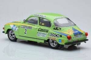 Saab 96 V4 #2 S. Blomqvist / H. Sylvan Rally Sweden 1976 IXO 1:18 18RMC085B Pressofusione — immagine 5 di 6
