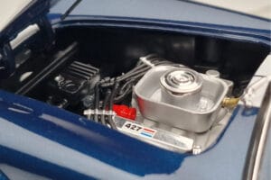 Shelby Cobra 427 S/C Blu Scuro Kyosho 1:18 08048DBL Pressofusione — immagine 8 di 9