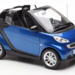 Smart Fortwo 451 Cabrio Blu & Nero Minichamps 1:18 - image 6 of 8