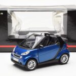 Smart Fortwo 451 Cabrio Blu & Nero Minichamps 1:18 - image 8 of 8