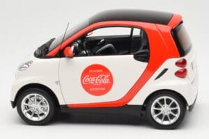 Smart Fortwo 451 Coca-Cola Minichamps 1:18 150036301 Pressofusione — immagine 4 di 8