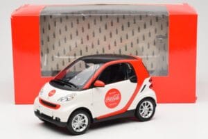 Smart Fortwo 451 Coca-Cola Minichamps 1:18 150036301 Pressofusione — immagine 8 di 8