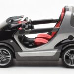 Smart Fortwo Crossblade Cabriolet Argento Nero Kyosho 1:18 - image 3 of 6