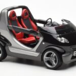 Smart Fortwo Crossblade Cabriolet Argento Nero Kyosho 1:18 - image 4 of 6