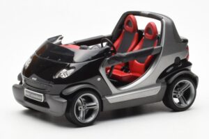 Smart Fortwo Crossblade Cabriolet Argento Nero Kyosho 1:18