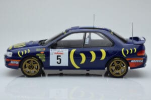 Subaru Impreza 555 #5 C. Sainz / L. Moya Tour de Corse 1995 IXO 1:18 18RMC063A Pressofusione — immagine 3 di 6