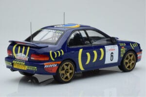 Subaru Impreza 555 #6 P. Liatti / C. Cassina Tour de Corse 1995 IXO 1:18 18RMC063C Pressofusione — immagine 2 di 6