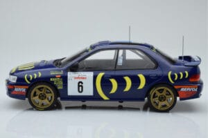Subaru Impreza 555 #6 P. Liatti / C. Cassina Tour de Corse 1995 IXO 1:18 18RMC063C Pressofusione — immagine 3 di 6