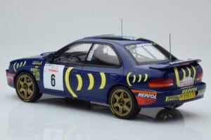 Subaru Impreza 555 #6 P. Liatti / C. Cassina Tour de Corse 1995 IXO 1:18 18RMC063C Pressofusione — immagine 5 di 6