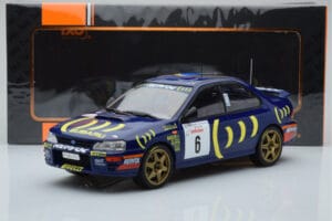 Subaru Impreza 555 #6 P. Liatti / C. Cassina Tour de Corse 1995 IXO 1:18 18RMC063C Pressofusione — immagine 6 di 6
