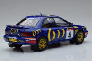 Subaru Impreza #4 C. McRae / D. Ringer Winner RAC Rally 1994 Kyosho 1:18 08962A Pressofusione — immagine 3 di 9