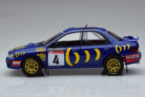 Subaru Impreza #4 C. McRae / D. Ringer Winner RAC Rally 1994 Kyosho 1:18 08962A Pressofusione — immagine 4 di 9