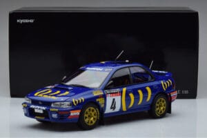Subaru Impreza #4 C. McRae / D. Ringer Winner RAC Rally 1994 Kyosho 1:18 08962A Pressofusione — immagine 9 di 9