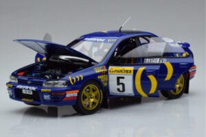 Subaru Impreza #5 C. Sainz / L. Moya 2nd Place Rally Monte Carlo 1995 Kyosho 1:18 08962B Pressofusione — immagine 2 di 9