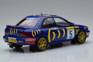Subaru Impreza #5 C. Sainz / L. Moya 2nd Place Rally Monte Carlo 1995 Kyosho 1:18 08962B Pressofusione — immagine 3 di 9