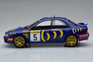 Subaru Impreza #5 C. Sainz / L. Moya 2nd Place Rally Monte Carlo 1995 Kyosho 1:18 08962B Pressofusione — immagine 4 di 9