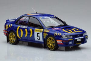 Subaru Impreza #5 C. Sainz / L. Moya 2nd Place Rally Monte Carlo 1995 Kyosho 1:18 08962B Pressofusione — immagine 5 di 9