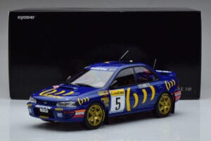 Subaru Impreza #5 C. Sainz / L. Moya 2nd Place Rally Monte Carlo 1995 Kyosho 1:18 08962B Pressofusione — immagine 9 di 9