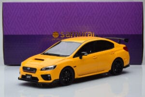 Subaru Impreza WRX STI Nurburgring Challenge Package Giallo Kyosho 1:18 KSR18021Y Resina — immagine 5 di 5