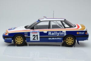Subaru Legacy RS #21 C. McRae / D. Ringer RAC Rally 1991 IXO 1:18 18RMC080B Pressofusione — immagine 3 di 6