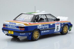 Subaru Legacy RS Night Version #6 M. Alen / I. Kivimaki RAC Rally 1991 IXO 1:18 18RMC080A Pressofusione — immagine 2 di 6