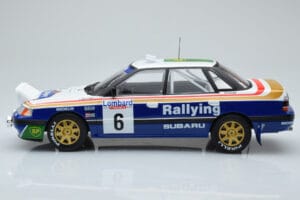 Subaru Legacy RS Night Version #6 M. Alen / I. Kivimaki RAC Rally 1991 IXO 1:18 18RMC080A Pressofusione — immagine 3 di 6