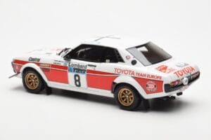 Toyota Celica 2000 GT RA21 #8 H. Mikkola / A. Hertz Lombard RAC Rally 1977 Otto 1:18 OT1044 Resina — immagine 5 di 6