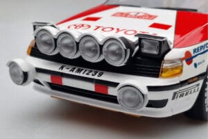 Toyota Celica GT-Four ST165 #2 C. Sainz / L. Moya Winner Rally Monte Carlo 1991 Kyosho 1:18 08961B Pressofusione — immagine 7 di 12