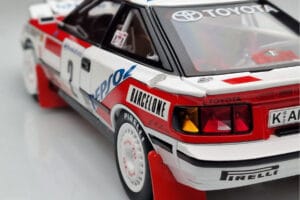 Toyota Celica GT-Four ST165 #2 C. Sainz / L. Moya Winner Rally Monte Carlo 1991 Kyosho 1:18 08961B Pressofusione — immagine 9 di 12