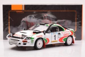 Toyota Celica Turbo 4WD ST185 #1 J. Kankkunen / J. Piironen Safari Rally 1993 IXO 1:18 18RMC150A Pressofusione — immagine 6 di 6