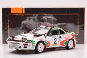 Toyota Celica Turbo 4WD ST185 #2 M. Alén / I. Kivimäki Safari Rally 1993 IXO 1:18 18RMC150B Pressofusione — immagine 6 di 6