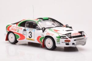 Toyota Celica Turbo 4WD ST185 #3 I. Duncan / R. Virtanen Safari Rally 1994 IXO 1:18 18RMC150C Pressofusione — immagine 4 di 6