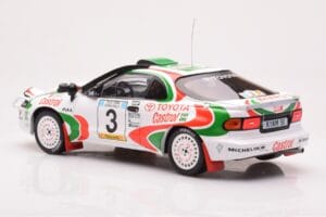Toyota Celica Turbo 4WD ST185 #3 I. Duncan / R. Virtanen Safari Rally 1994 IXO 1:18 18RMC150C Pressofusione — immagine 5 di 6