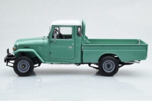 Toyota Land Cruiser 40 4x4 Pickup Verde Kyosho 1:18 08958FG Pressofusione — immagine 5 di 8