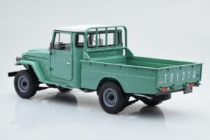 Toyota Land Cruiser 40 4x4 Pickup Verde Kyosho 1:18 08958FG Pressofusione — immagine 7 di 8