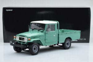 Toyota Land Cruiser 40 4x4 Pickup Verde Kyosho 1:18 08958FG Pressofusione — immagine 8 di 8